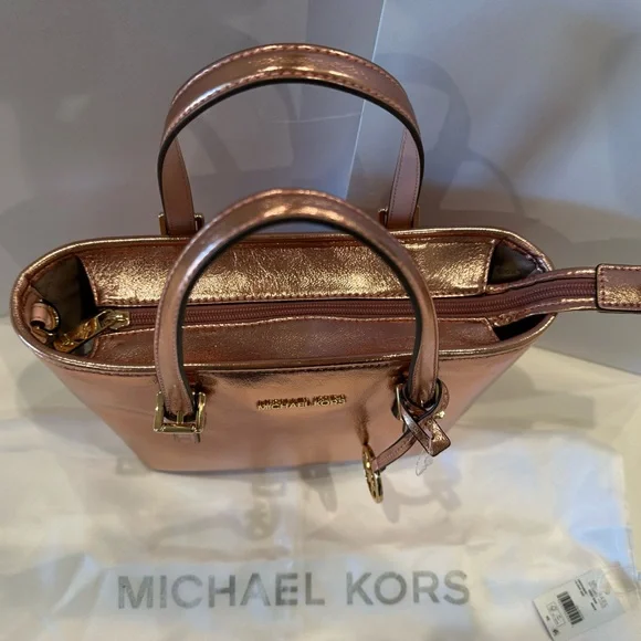 !!! SOLD!!!NWT MICHAEL KORS JET SET TOTE/crossbody & DUSTY - Picture 2 of 11